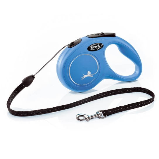 FLEXI CLASSIC ВЪЖЕ S - автоматичен повод за куче, син, 5 м/12 кг -  - Zoolink