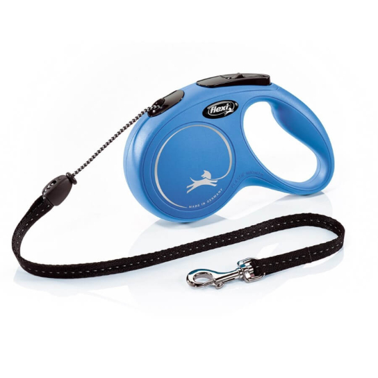 FLEXI CLASSIC ВЪЖЕ M - автоматичен повод за куче, син, 5 м/20 кг -  - Zoolink