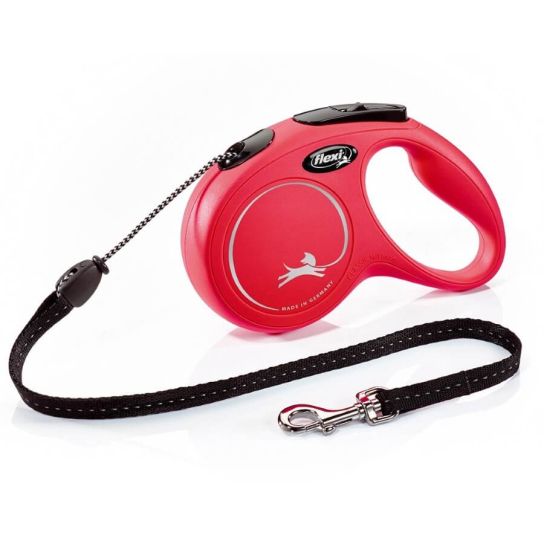 FLEXI CLASSIC ВЪЖЕ M - автоматичен повод за куче, червен, 5 м/20 кг -  - Zoolink