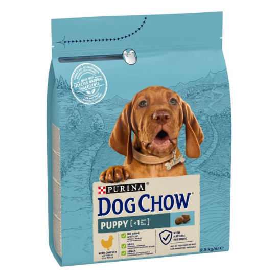 Purina Dog Chow Puppy - за кученца до 12 месеца, Пиле, 2.5кг -  - Zoolink