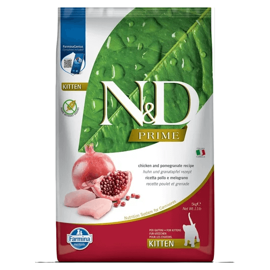 N&D PRIME CAT KITTEN CHICKEN & POMEGRANATE - за котенца до 1 г., с пиле и нар, 300г -  - Zoolink