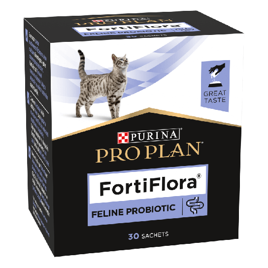 Purina Pro Plan FORTIFLORA - за котки, хранителна добавка за чревно здраве, саше 30бр. x 1г -  - Zoolink