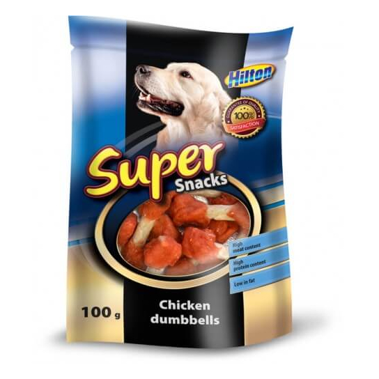 HILTON лакомство за куче - пилешки дъмбели, 100 г -  - Zoolink HILTON лакомство за куче - пилешки дъмбели, 100 г -  - Zoolink