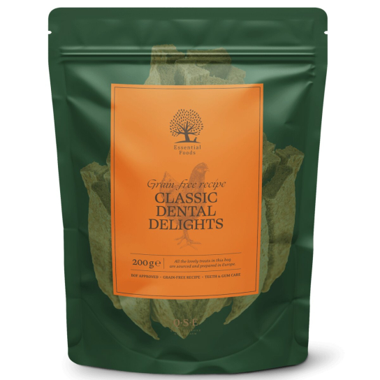 ESSENTIAL GRAIN FREE DENTAL DELIGHTS дентално лакомство за кучета с пилешко и телешко (8бр.), 200g -  - Zoolink
