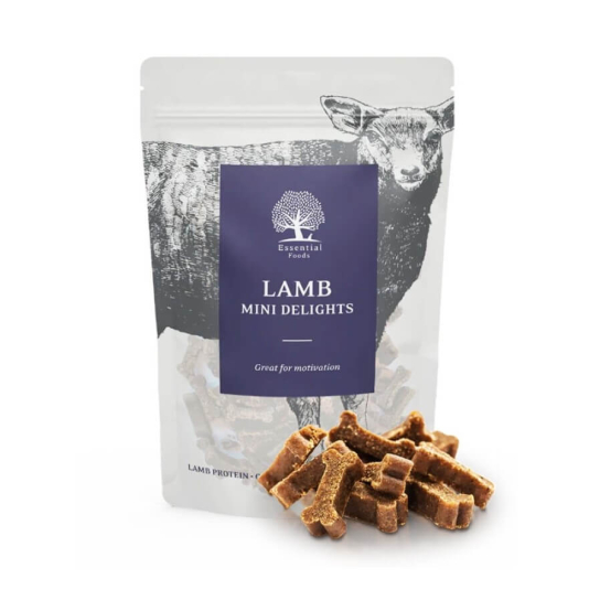 ESSENTIAL LAMB MINI DELIGHTS - деликатесни малки лакомства за кучета с агнешко месо, 100г -  - Zoolink