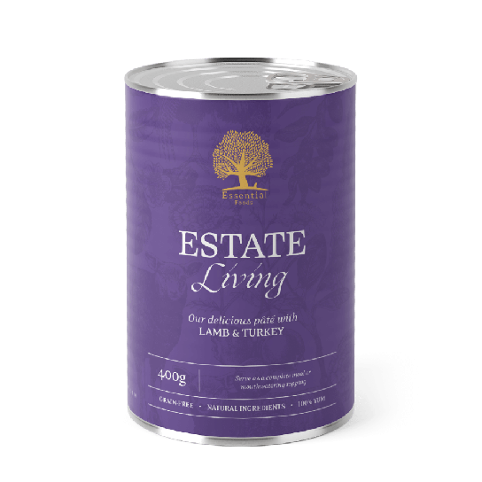 ESSENTIAL ESTATE LIVING PATE - пастет за пораснали кучета, с Агнешко и Пуешко, 400г -  - Zoolink