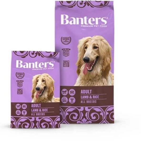 BANTERS DOG ADULT ALL BREEDS LAMB&RICE - за пораснали кучета, всички породи, Агне и ориз, 15кг -  - Zoolink