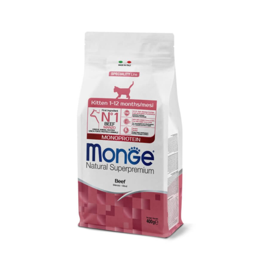 MONGE NS MONOPROTEIN KITTEN - за котенца до 1г., Телешко, 400г -  - Zoolink