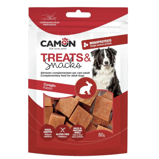 CAMON TREATS&SNACKS лакомство за куче - кубчета-хапки със заешко, 80г -  - Zoolink