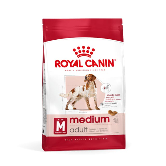 ROYAL CANIN DOG ADULT MEDIUM - за пораснали кучета над 1г. от средни породи, 3кг -  - Zoolink