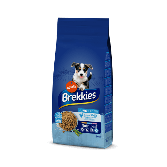 BREKKIES JUNIOR - за кученца до 12 мес., с Пиле, ориз и зеленчуци, 20кг -  - Zoolink