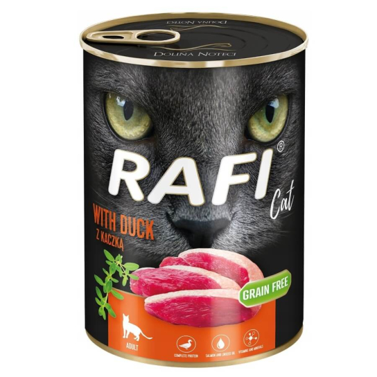 RAFI CAT DUCK -  за израснали котки, с Патешко, консерва 400г -  - Zoolink