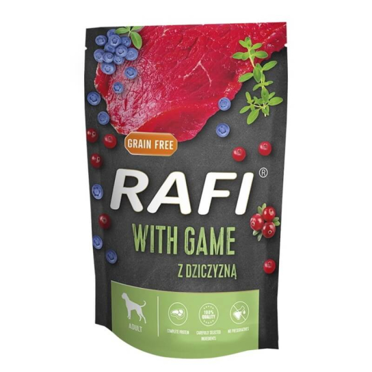 RAFI DOG GAME - за израснали кучета, с Дивеч, плодове, пауч 300г -  - Zoolink