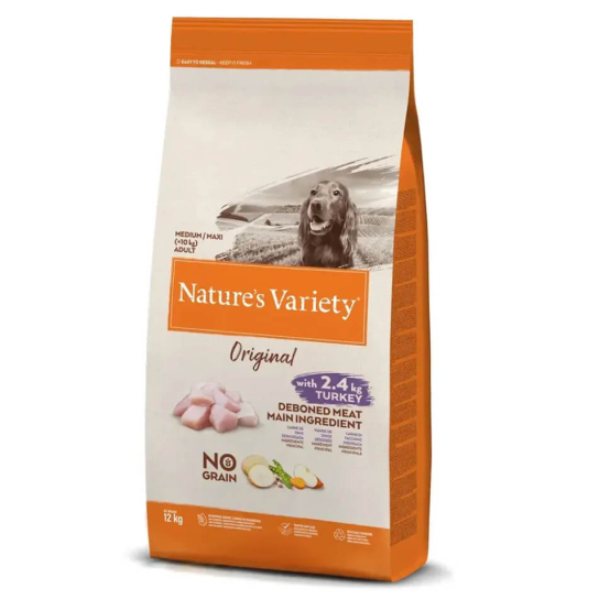 NATURE`S VARIETY DOG ADULT MED/MAX - за кучета от средни/едри породи, с Пуйка, 12кг -  - Zoolink