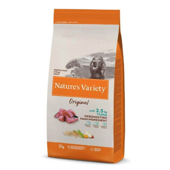 NATURE`S VARIETY DOG ADULT MED/MAX - за кучета от средни/едри породи, с риба Тон, 12кг -  - Zoolink
