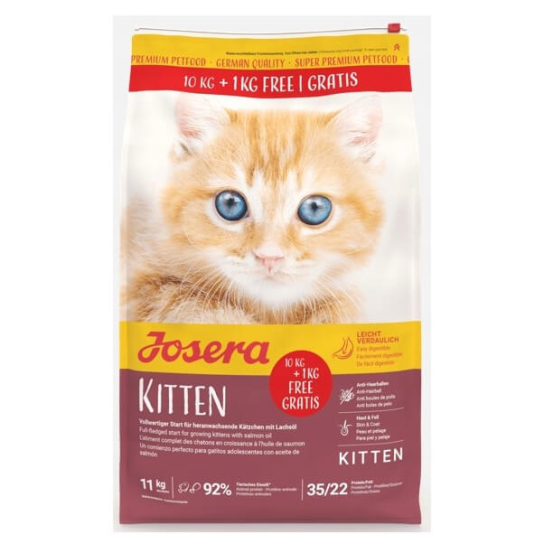 JOSERA KITTEN - за подрастващи котенца, 10 кг +1кг гратис -  - Zoolink