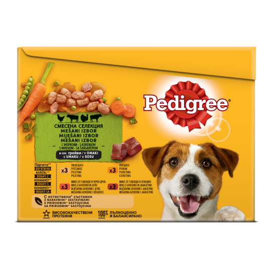 Pedigree Пауч Микс Меню в сос грейви, 12x100г -  - Zoolink