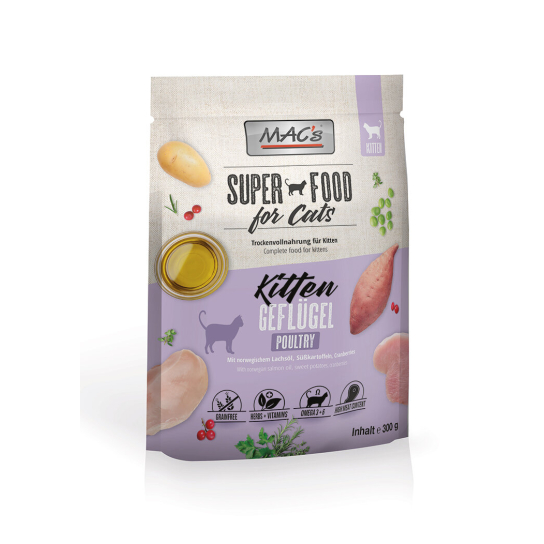 MAC'S KITTEN - за подрастващи котки, Пиле, 300г -  - Zoolink