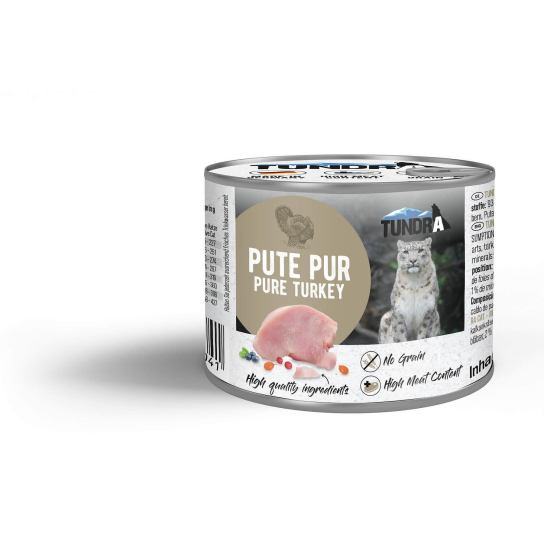 TUNDRA CAT ADULT - за котки в зряла възраст, чисто Пуешко, консерва 200г -  - Zoolink