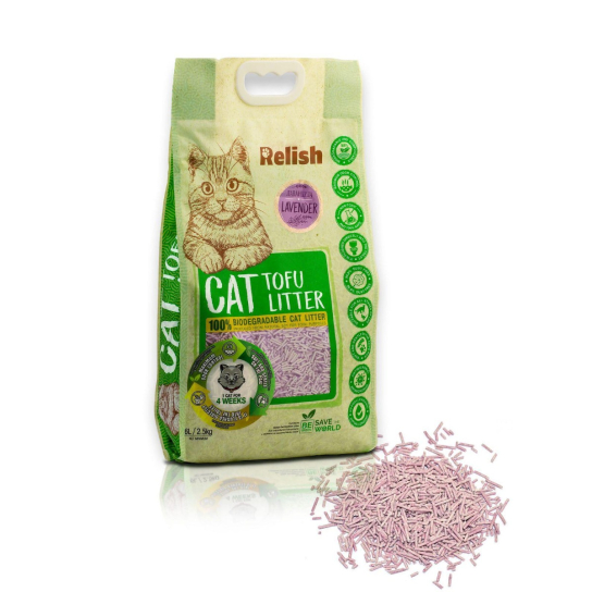 Котешка тоалетна Relish Cat Лавандула 6L -  - Zoolink