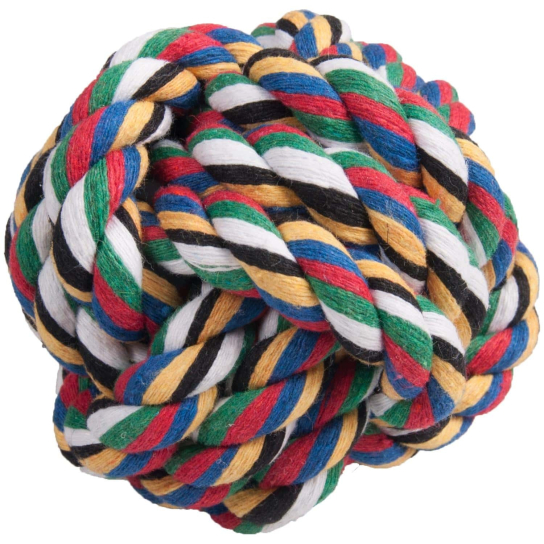 Flamingo играчка за куче въжена топка 15см. -  - Zoolink