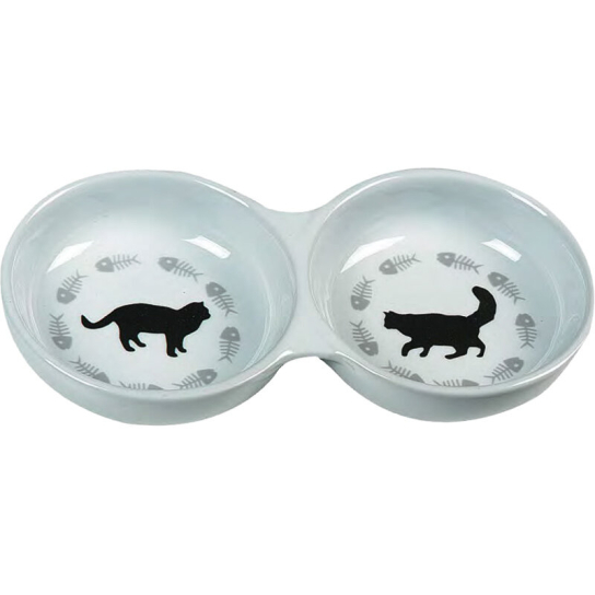 Flamingo двойна котешка купа порцеланова -  - Zoolink