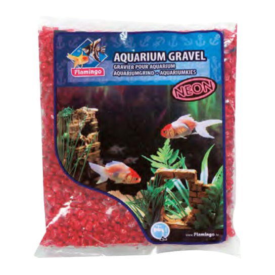 Flamingo камъчета неон червени 1 кг. -  - Zoolink
