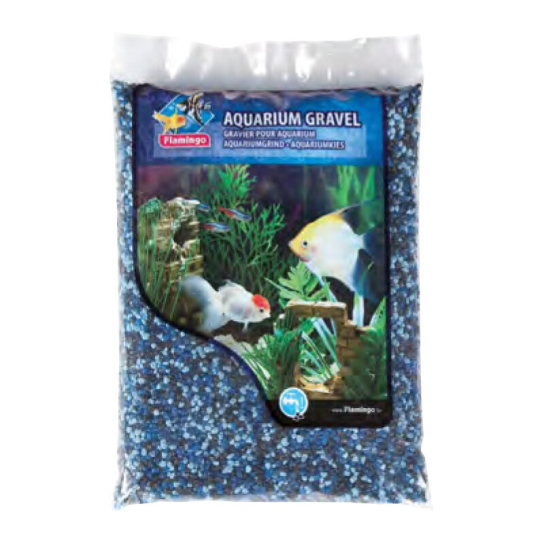 Flamingo грунд за аквариум син/черен ситен 1 кг. -  - Zoolink