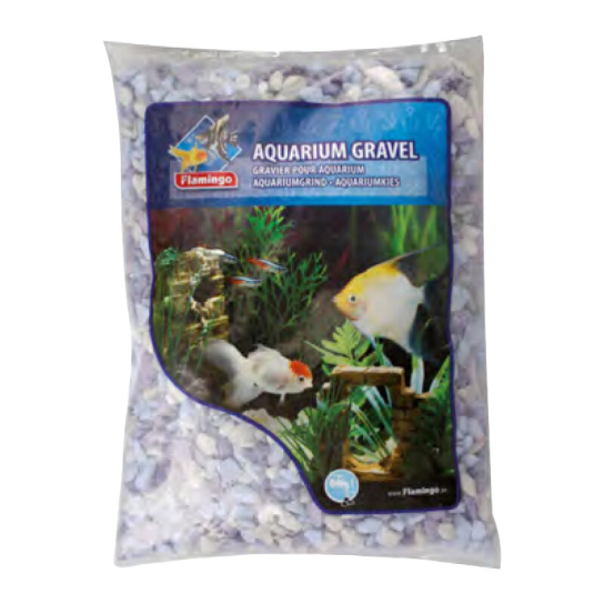 Flamingo грунд за аквариум бяло/лилав 1 кг. -  - Zoolink