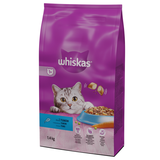 Whiskas Суха Храна с Риба Тон 1.4Kg -  - Zoolink