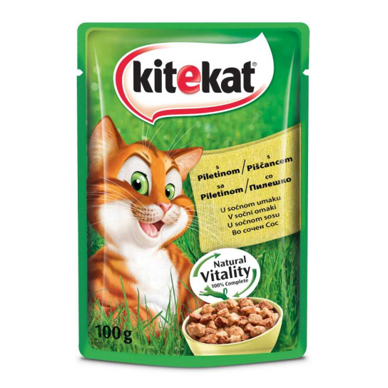 Kitekat Пауч Пилешко 100гр. -  - Zoolink