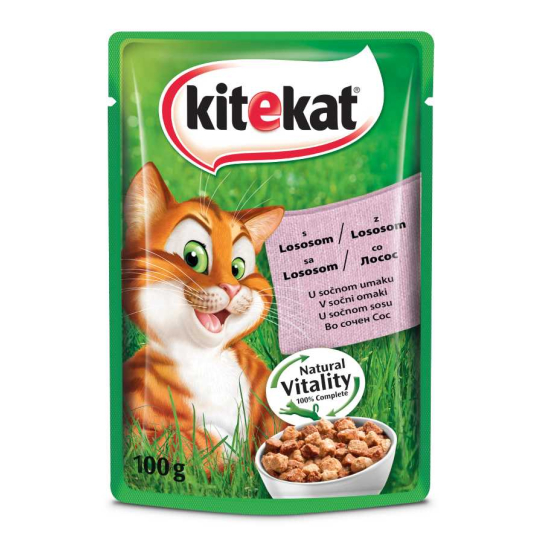 Kitekat Пауч Сьомга 100гр. -  - Zoolink