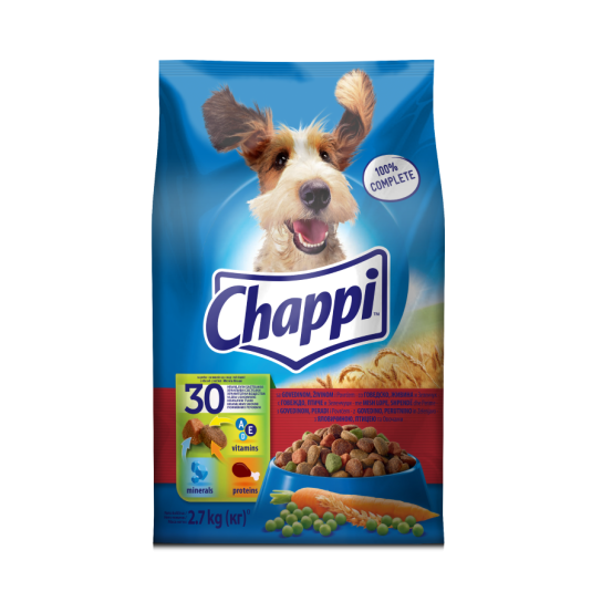 Chappi Говеждо и Птиче 2.7Kg -  - Zoolink