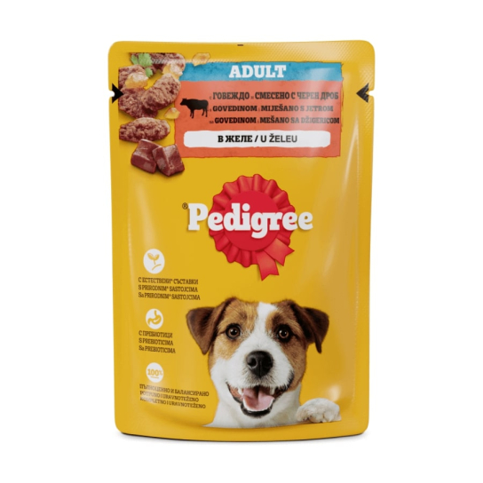 Pedigree Пауч Говеждо в желе, 100г -  - Zoolink
