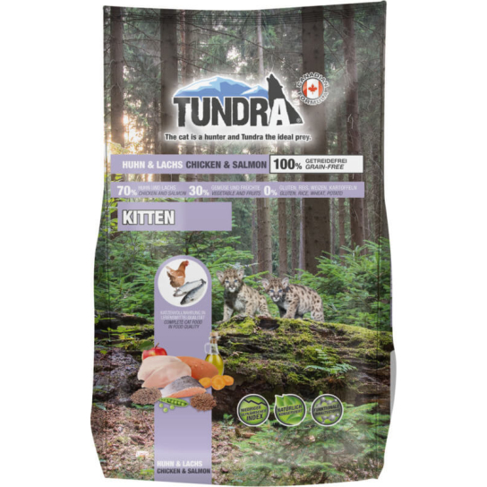 TUNDRA CAT KITTEN - за подрастващи котки до 1 г., Пиле и Сьомга, 1.45кг -  - Zoolink