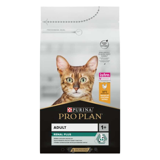 Purina Pro Plan RENAL PLUS за котки в зряла възраст с Пиле, 1.5kg -  - Zoolink