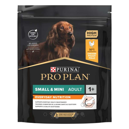 Purina Pro Plan Dog Small & Mini Adult за кучета в зряла възраст, дребни и мини породи, Пиле, 700g -  - Zoolink