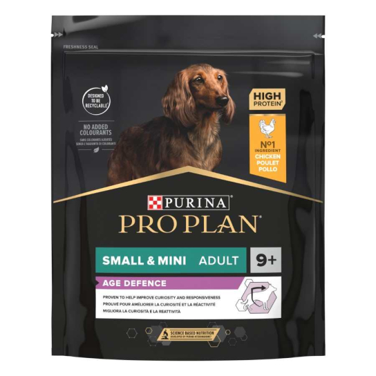 Purina Pro Plan Small&Mini Adult 9+ за възрастни кучета от малки и мини породи, Пиле, 700g -  - Zoolink