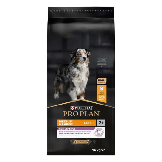 Purina Pro Plan Medium & Large Adult Dog 7+ за кучета от средни и едри породи, Пиле, 14kg -  - Zoolink