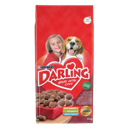 Purina Darling, Говеждо и зеленчуци, 15kg -  - Zoolink