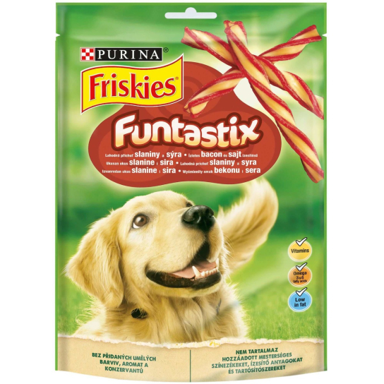 Purina Friskies Dog Funtastix Лакомство, Бекон и сирене, 175g -  - Zoolink