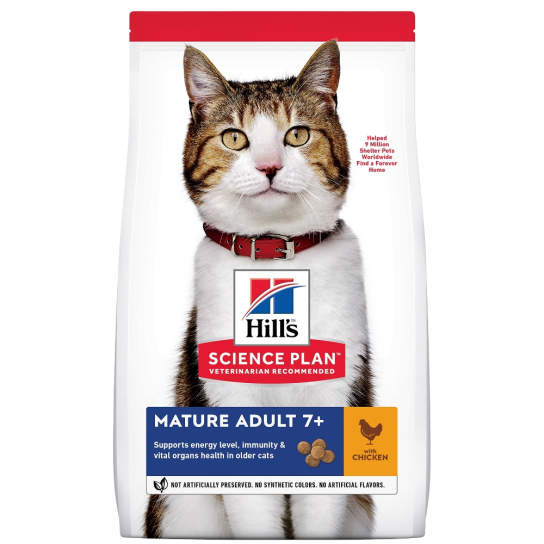 Hill's SP Feline Mature Chicken - За котки над 7 г., Пиле ,1.5кг -  - Zoolink