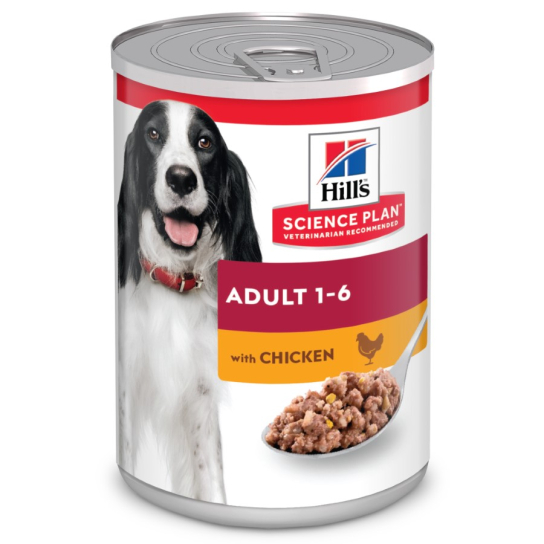 Hill's SP Canine Adult Chicken - за кучета от всички породи над 1г., Пиле, консерва 370г -  - Zoolink