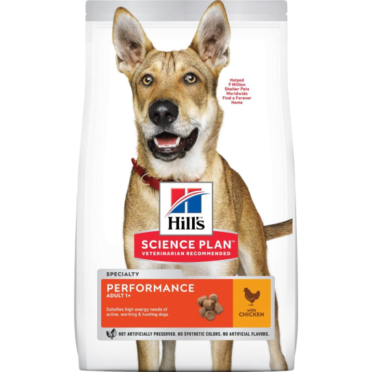 Hill's SP Canine Adult Performance - за кучета с повишени енергийни нужди на възраст над 1г., 14кг -  - Zoolink