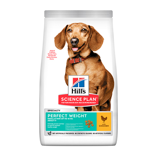 Hill's SP Canine Perfect Weight Small&Mini – за баланс на теглото при кучета до 10кг над 1г., 1.5кг -  - Zoolink