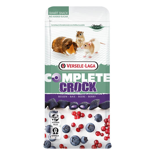 Versele Laga Crock Complete Berry 50g - бисквитки с пълнеж с вкус на горски плодове, гризачи 50g -  - Zoolink