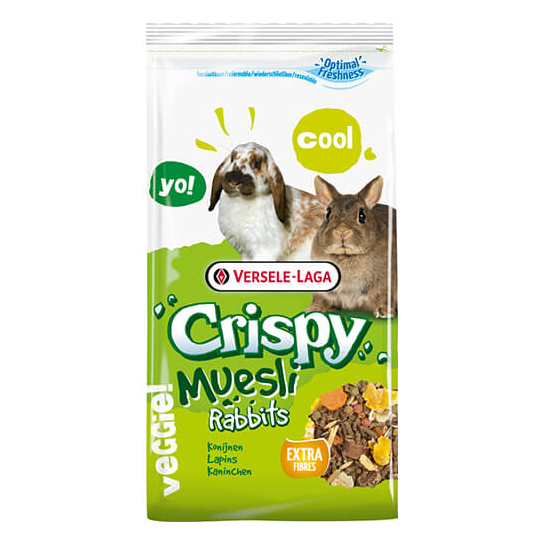 Versele Laga Crispy Muesli - Rabbits (Cuni Crispy) - пълноценна храна за декоративни зайци, 400g -  - Zoolink