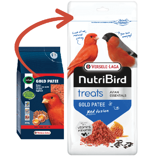 Versele Laga Treats Gold Patee Canaries Red Factor - мека яйчна храна за червени канари, 250г -  - Zoolink