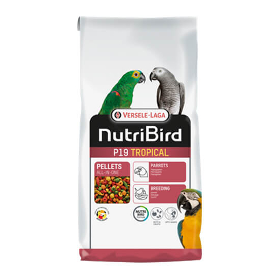 Versele Laga NUTRIBIRD Р19 Tropical - пълноценна екструдирана храна за големи папагали 10kg -  - Zoolink