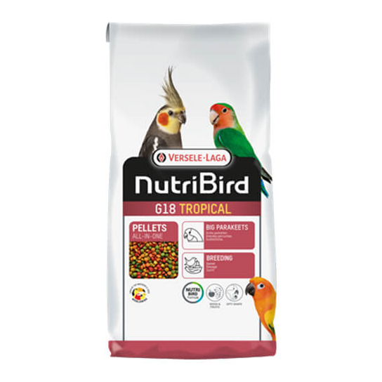 Versele Laga NUTRIBIRD G18 Tropical - пълноценна екструдирана храна за средни папагали 10kg -  - Zoolink